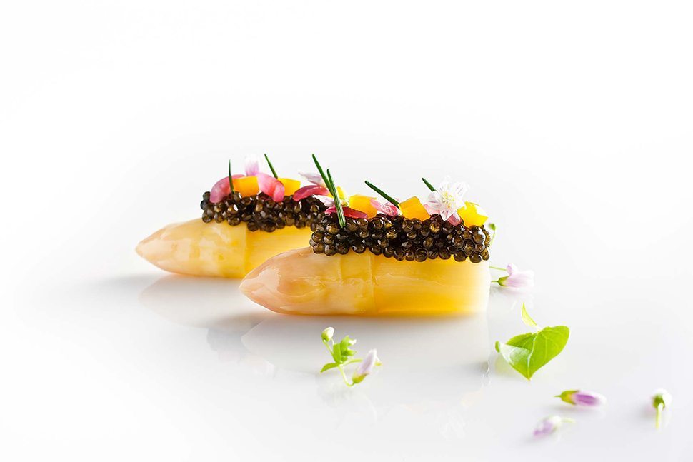 Asparagus with Caviar