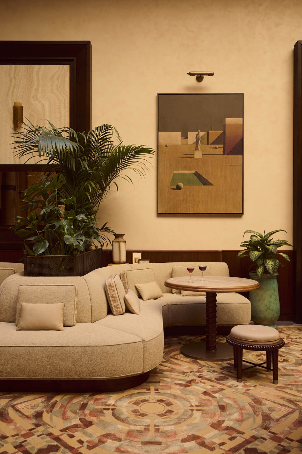  Alexandre Tabaste La Minerva Bar Seating Orient Express La Minerva