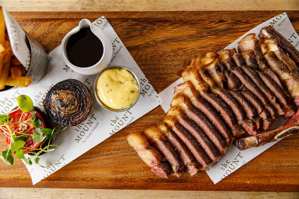 21oz sirloin to share The mount by glynn