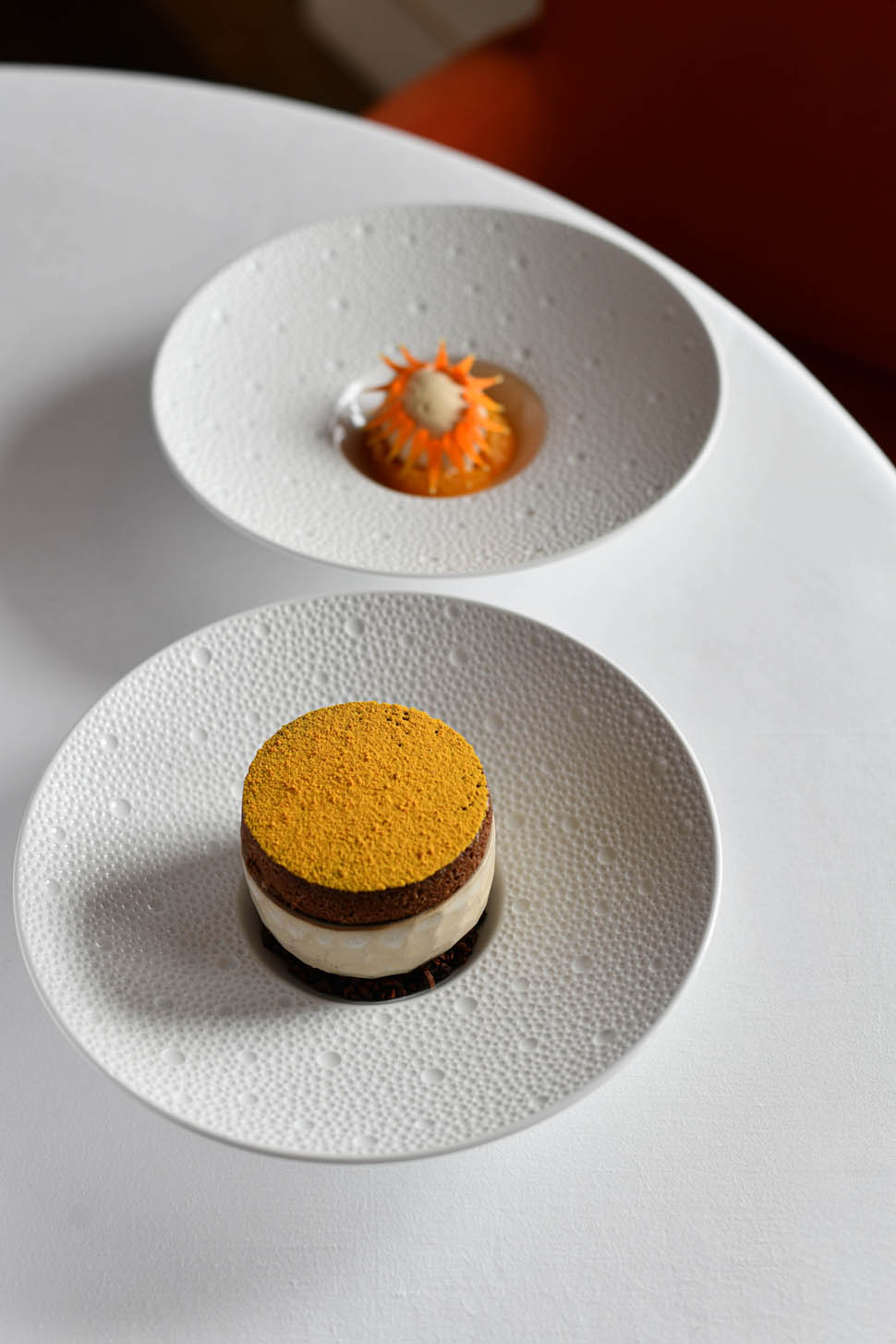 Amedei chocolate with orange and panforte flavoured gelato Cioccolato Amedei e arance con gelato al panforte Senese Ph Benedetta Bassanelli 4