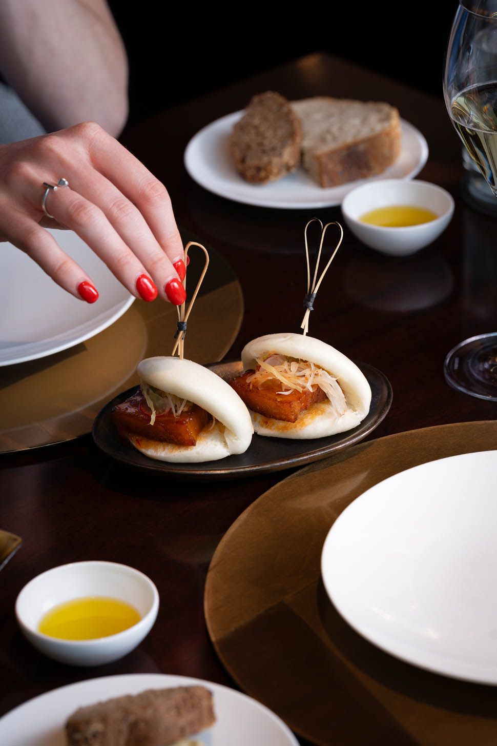 Bao al vapore con maialino
