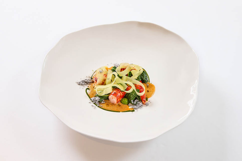 Belcanto Scarlet shrimp with sprouts Credit Grupo Jose Avillez