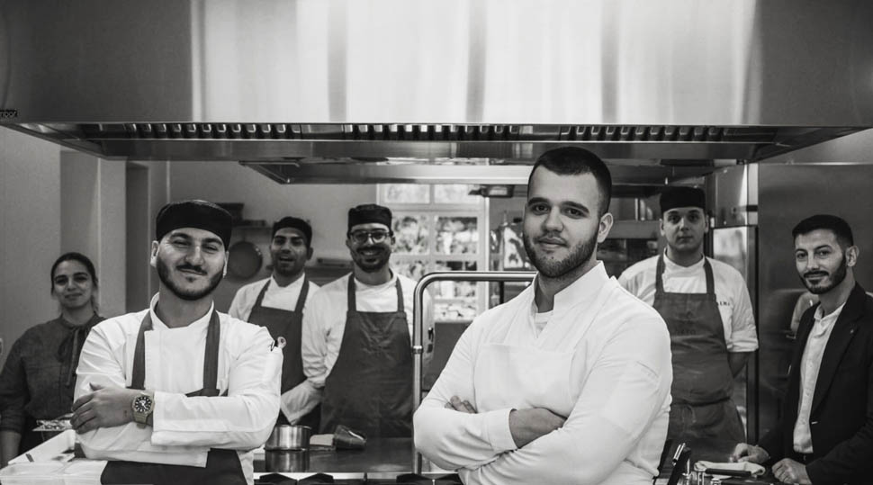 Chef Fabrizio Tucci e la brigata
