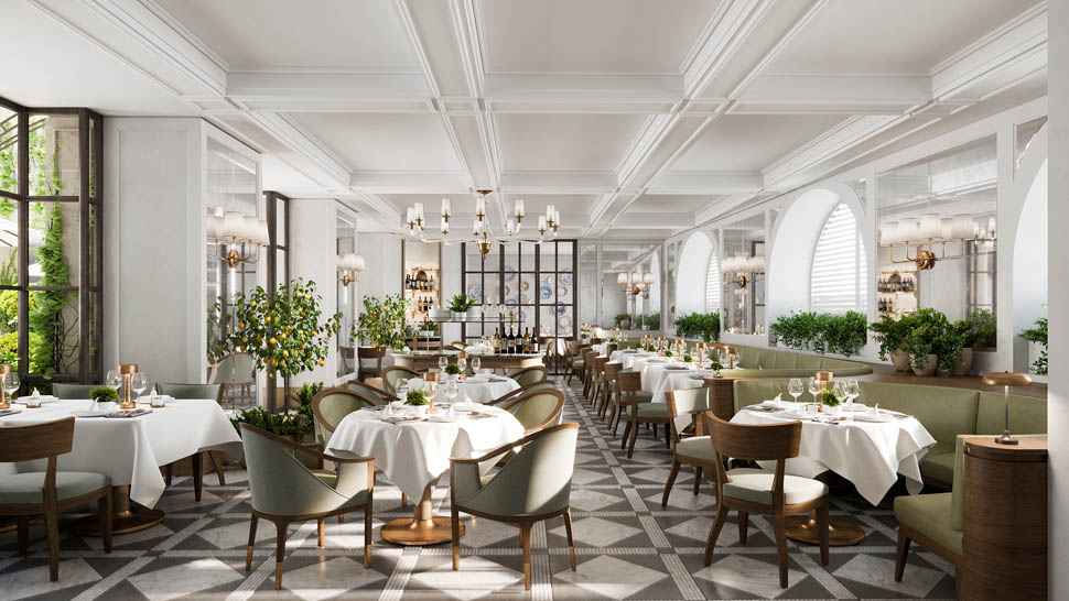 Corinthia Rome Restaurant CarloCracco CGI