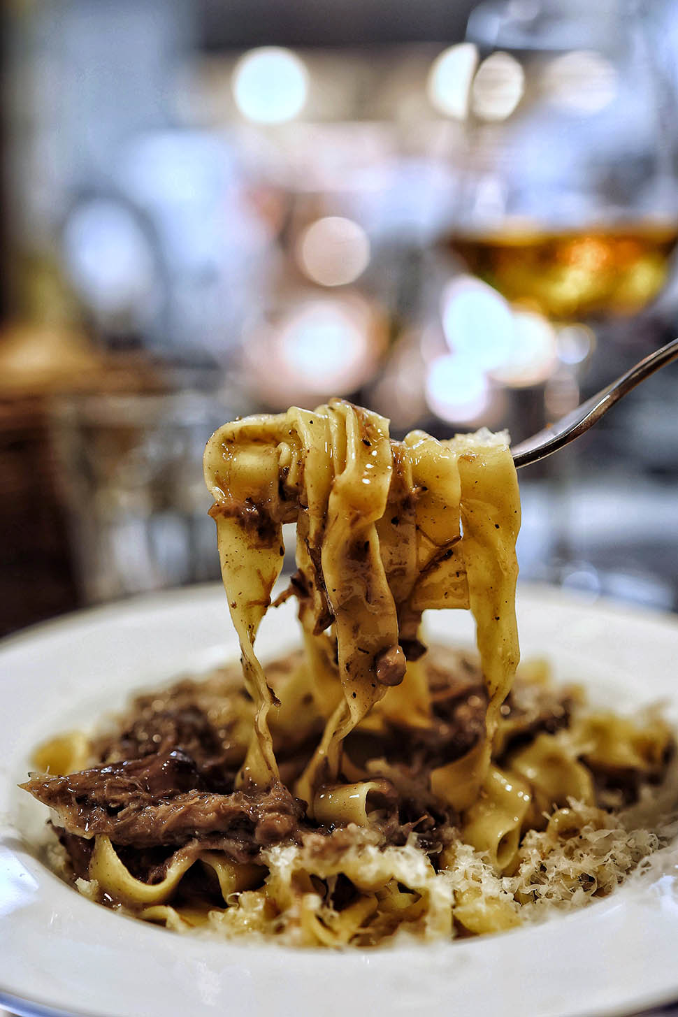 Diego Rossi Tagliatelle al ragu di cinghiale peposo