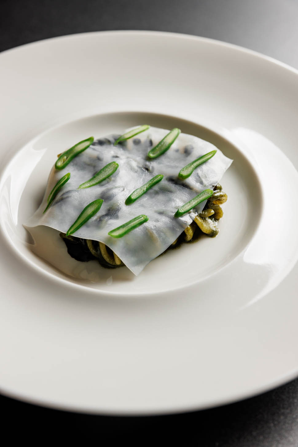 Fusillone Seppia Taccole e Peperoncino