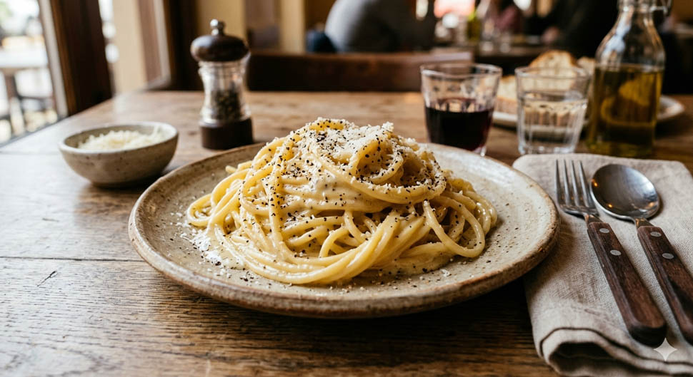 Gemini Generated Image cacio e pepe dani garcia con burro 1