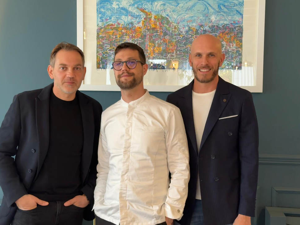 I due soci con lo chef