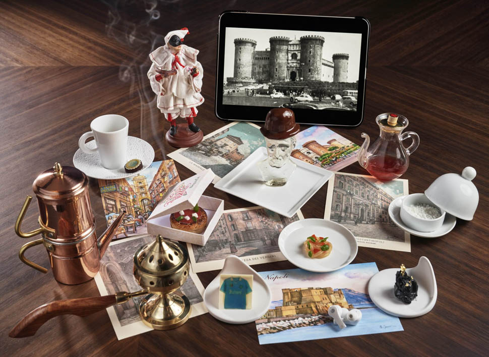 Il dessert Napule del ristorante DESCHEVALIERS