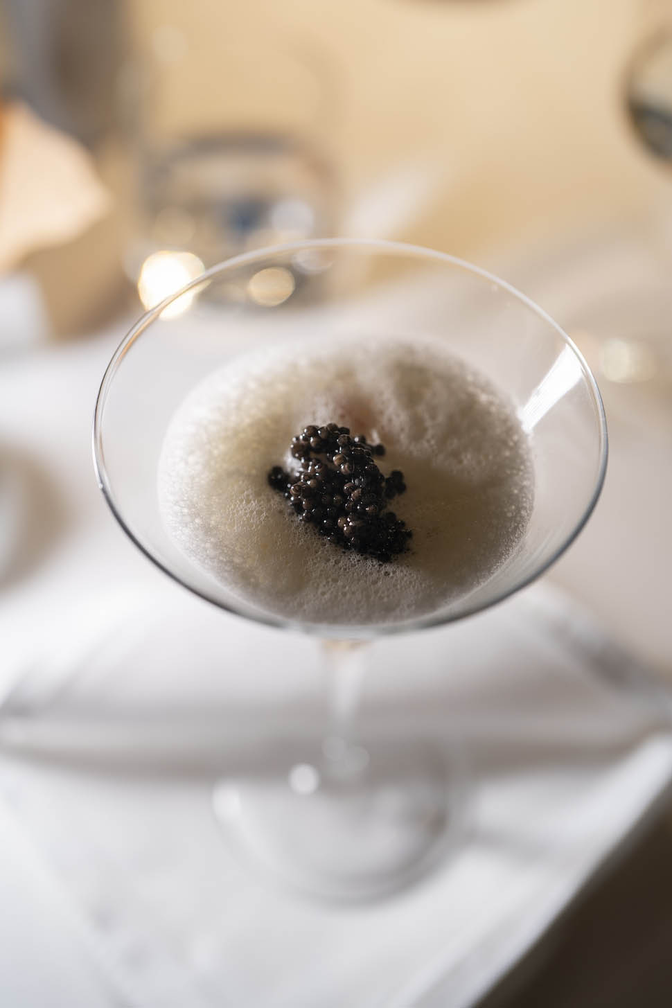 Lago Montagna Royale di porro insalatina di granchio della Kamchatka beurre blanc