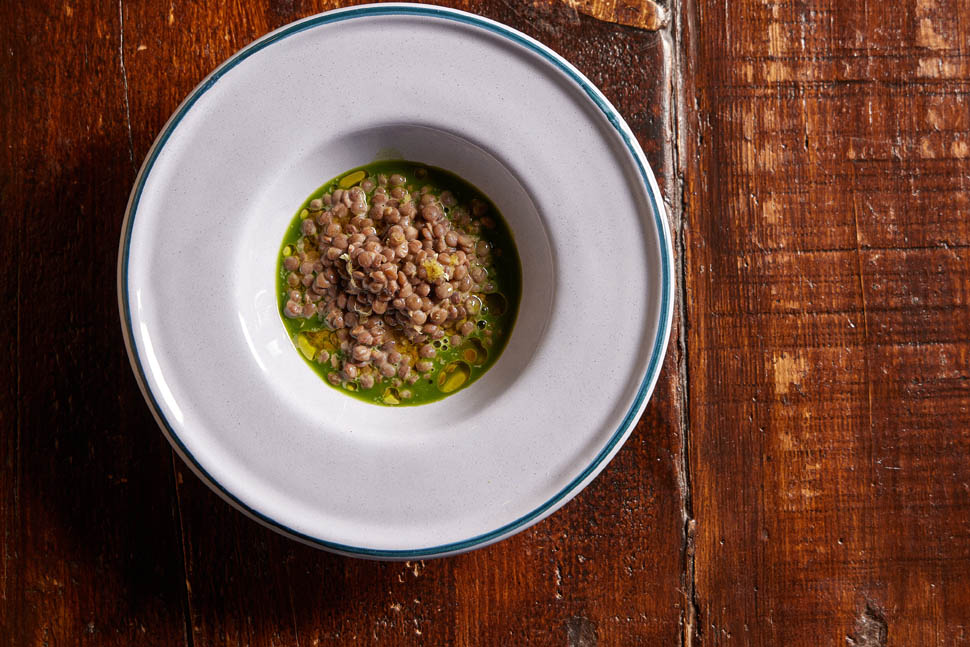 Lenticchia cotica e alloro