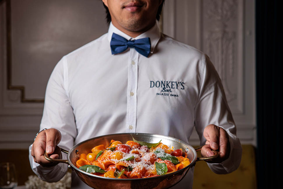 MEZZI PACCHERI AI TRE POMODORI DI CIRO FLAGELLA LIMONE E RICOTTA SALATA