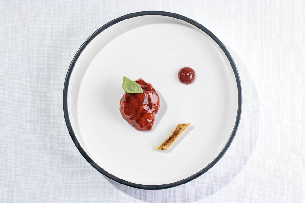 Moma Animelle alla diavola ketchup alle prugne aglio novello e basilico H4A5934