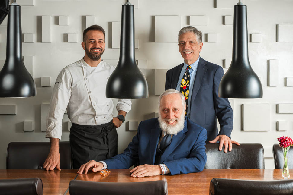 Moma da sinistra chef Andrea Pasqualucci Gastone Pierini Franco Pierini