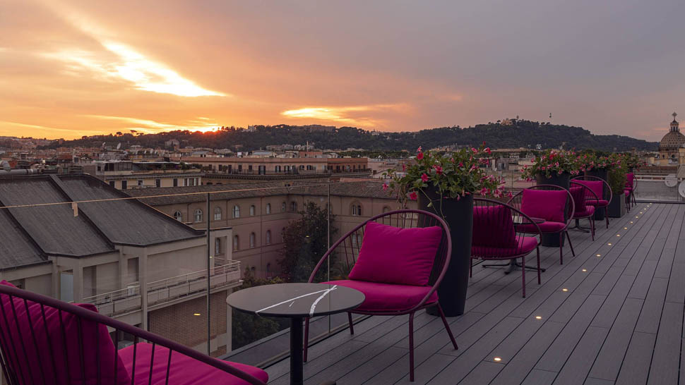 Ozio Restaurant vista al tramonto