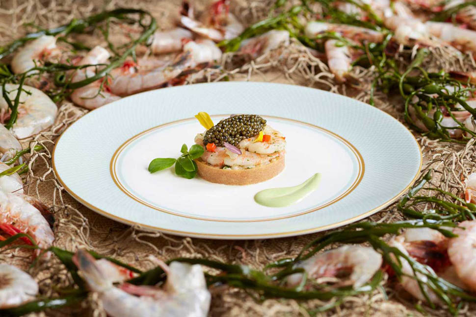 Patrick O Connell tartelletta di scampi e caviale GREG POWERS