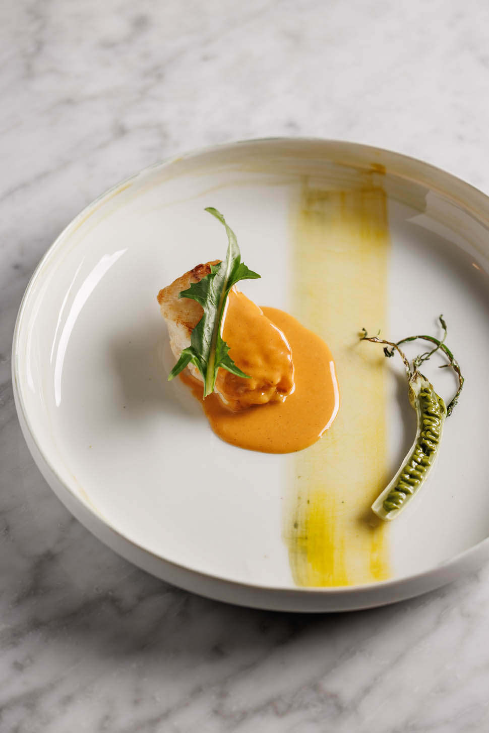 Rana pescatrice e Puntarelle Ph Andrea di Lorenzo