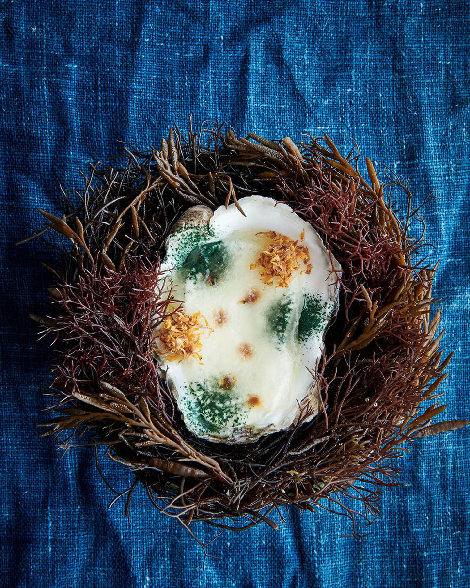 Rene redzepi Ice cream made from quince and fermented rice with oyster caramel 2026 03 12 10 07 05