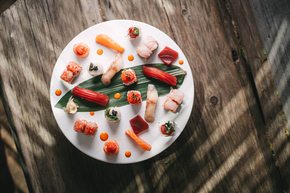 Ricardo Takamitsu Menu degustazione sushi tavoloPh Mario Suarato