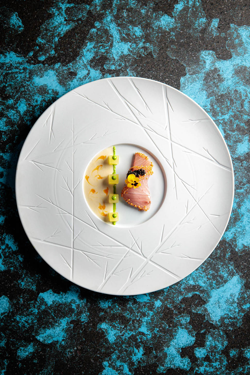Riccardo Fazio ricciola passion fruit caviale calvisius 2