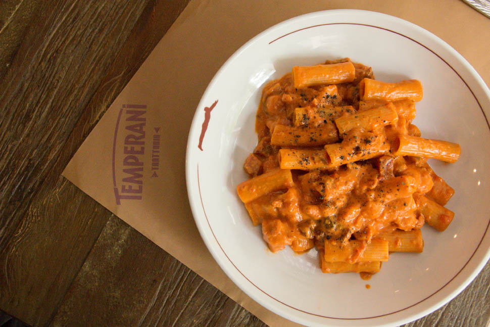 Rigatoni alla zozzona Trattoria Temperani