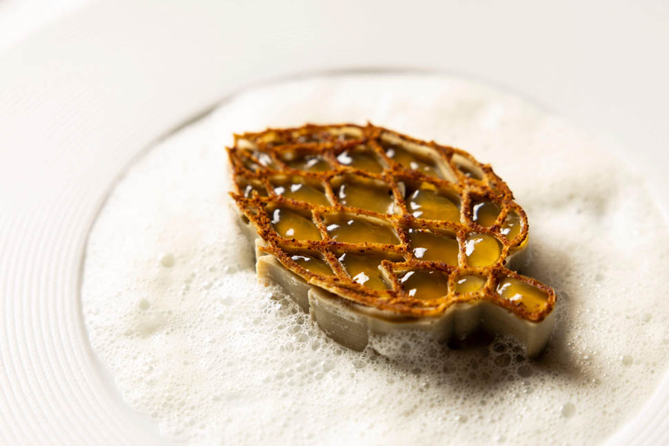 Ristorante Olio Carciofo funghi e porri 8