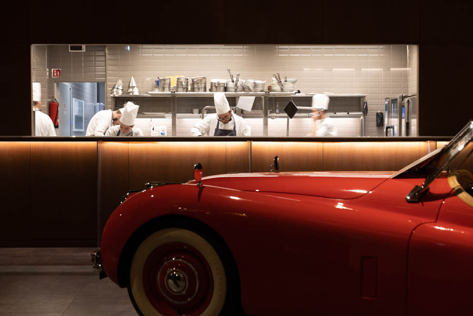 Ristorante Olio interni cucina a vista