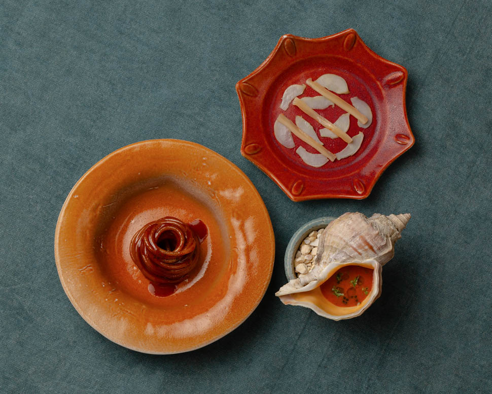 SOMMA SLIPPER LOBSTER KHORASAN SPAGHETTONE RED CARROT 3RD COURSE