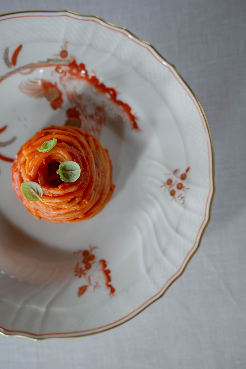 Spaghetti with Niko Romito signature tomato sauce
