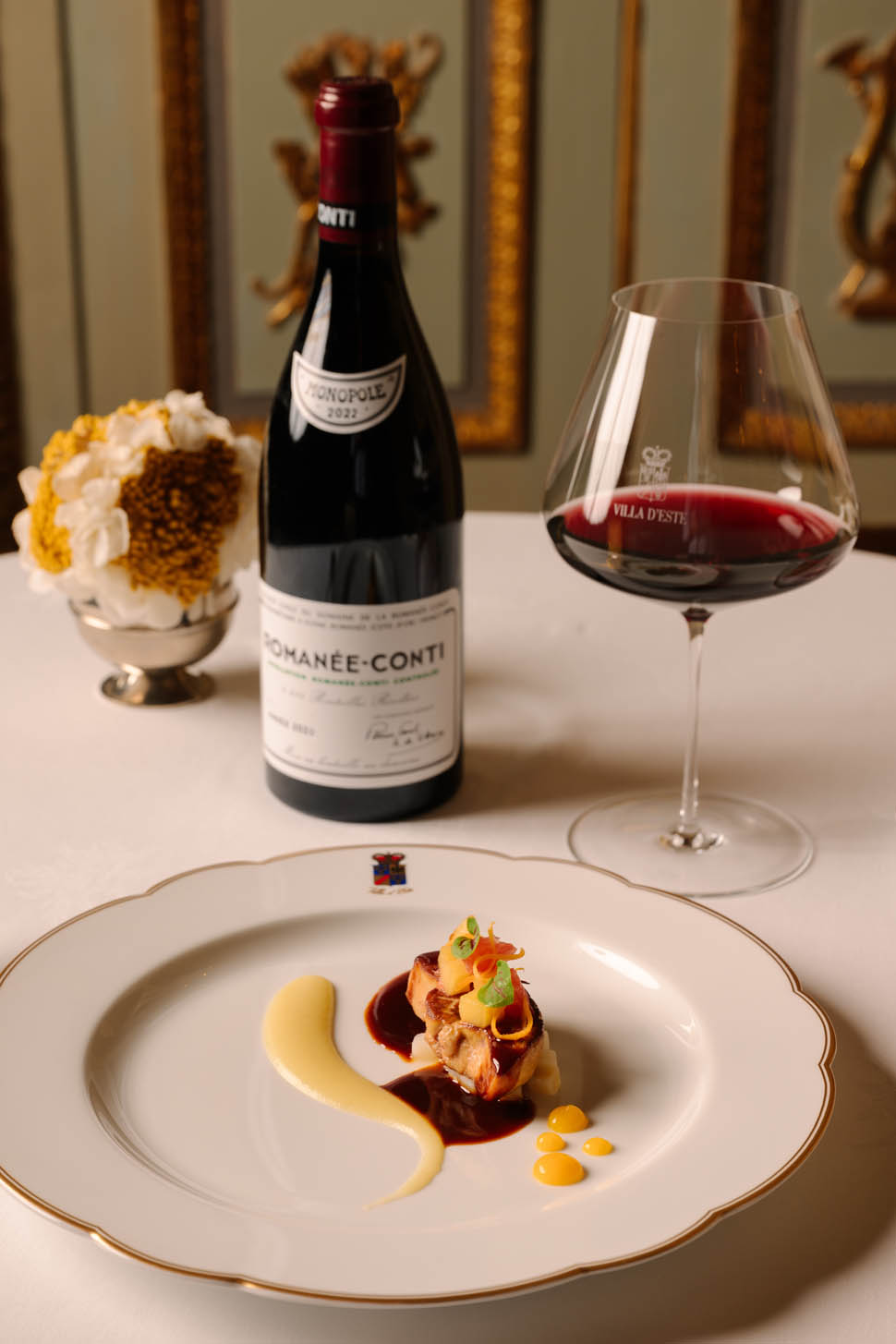 Wine Dinner Romanee Conti plate