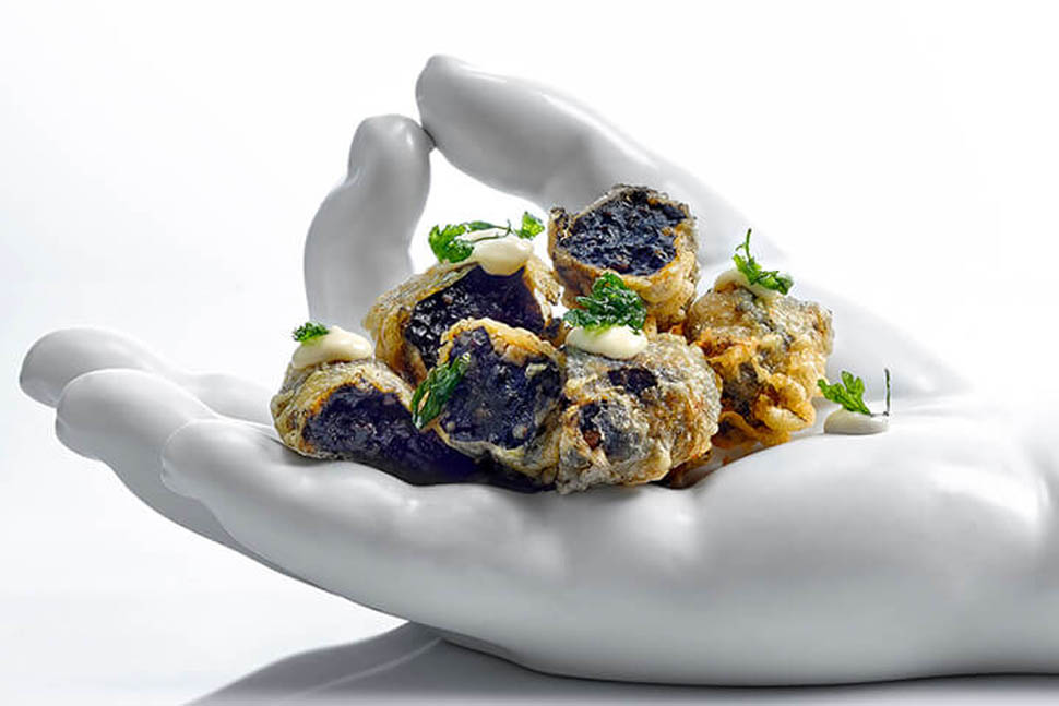 croquettes of baby squid bibo ibiza bay by dani garcia