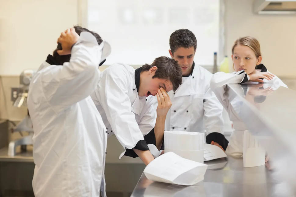 cucina stress chef