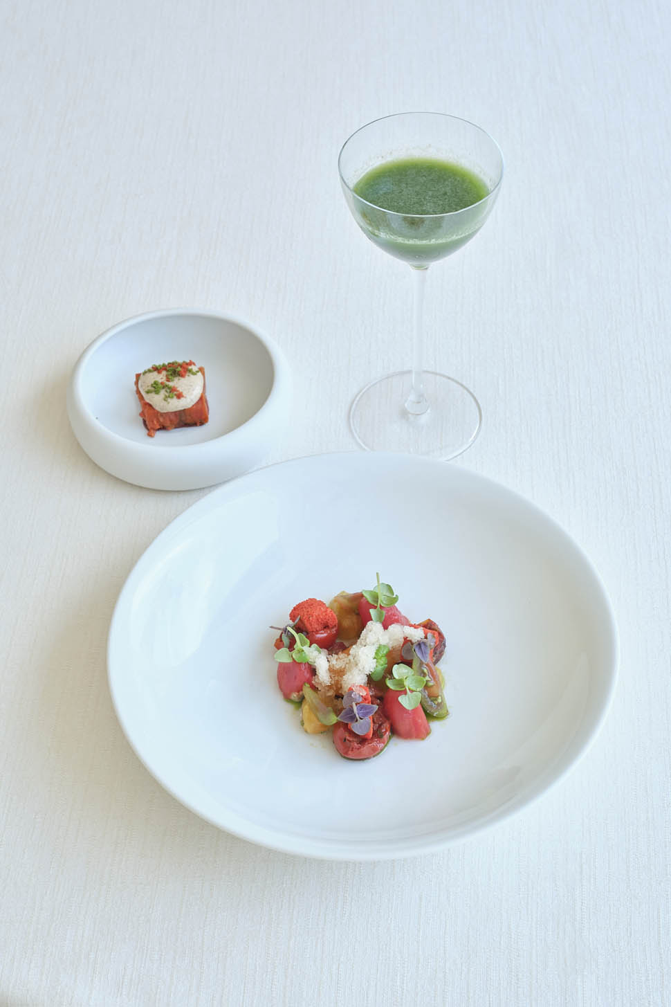 dario fisichella Pomodoro ricotta alla brace e basilico