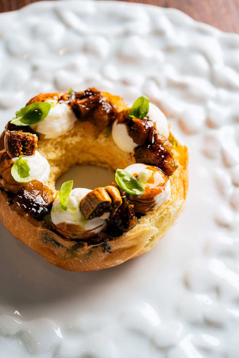 dolce frisella ricotta di capra fichi