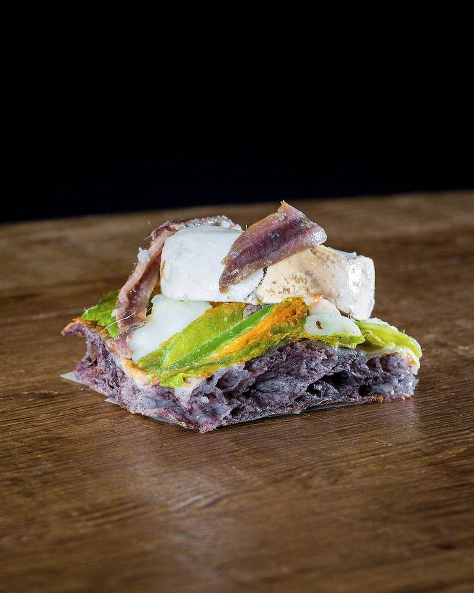 fiori di zucca e acciughe Tellia Torino