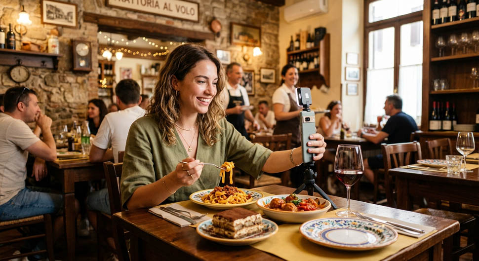 food influencer aggredito Gemini Generated Image 2