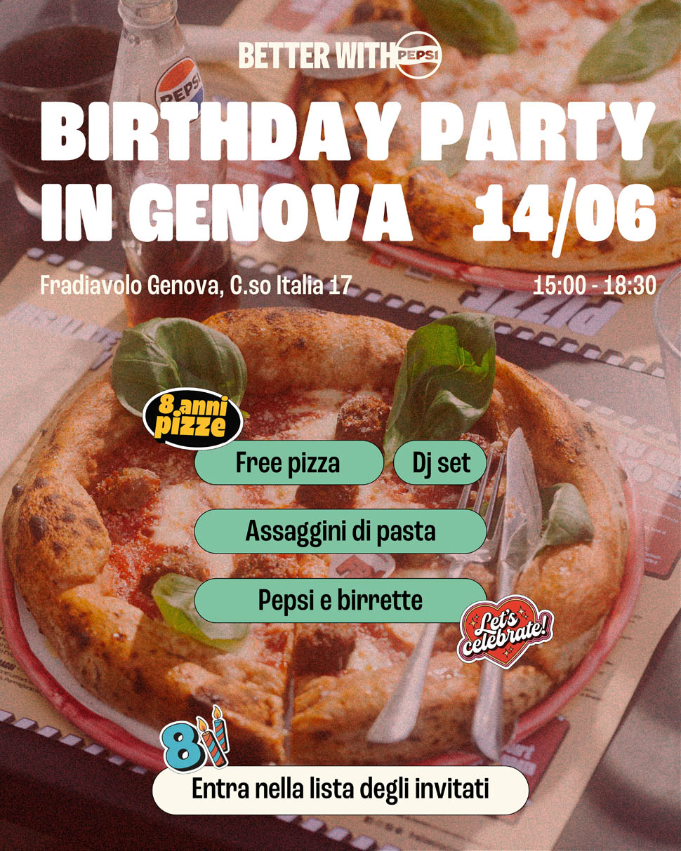 fradiavolo s birthday genova mare invito