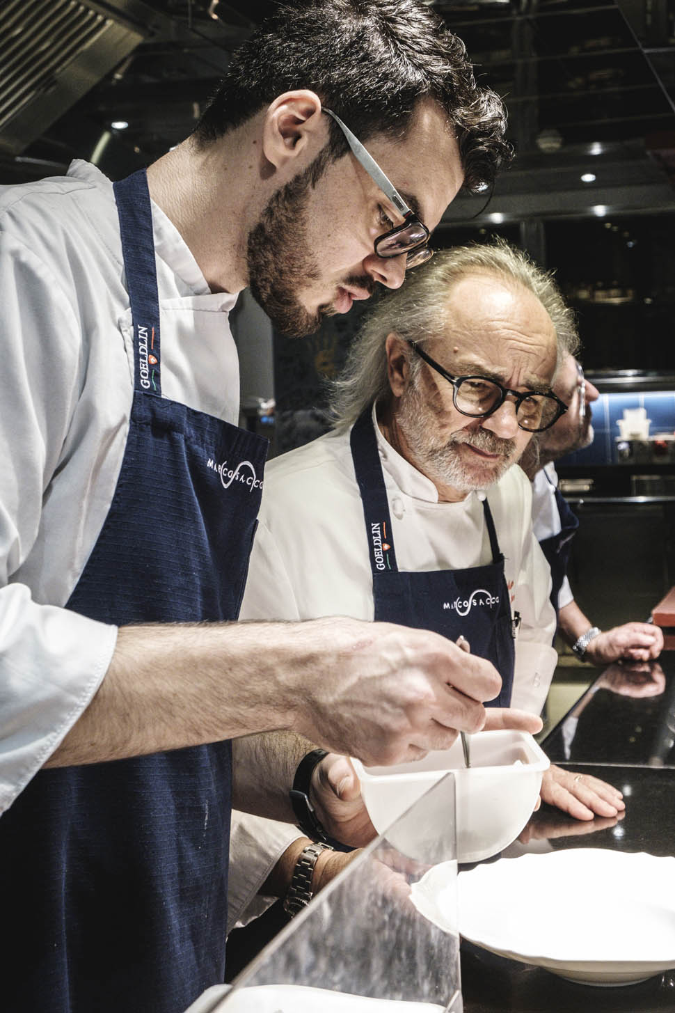 marco sacco con davide chiaraluce sous chef