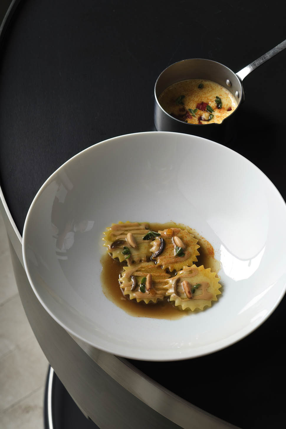 michelangelo mammoliti raviolo di coniglio grigio di Carmagnola alla ligure