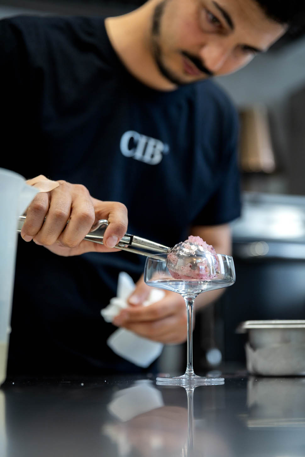 preparazione drink sea shore koppert cress 5