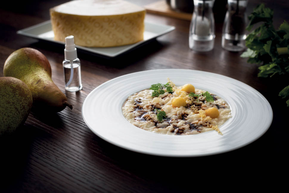 risotto montasio pere