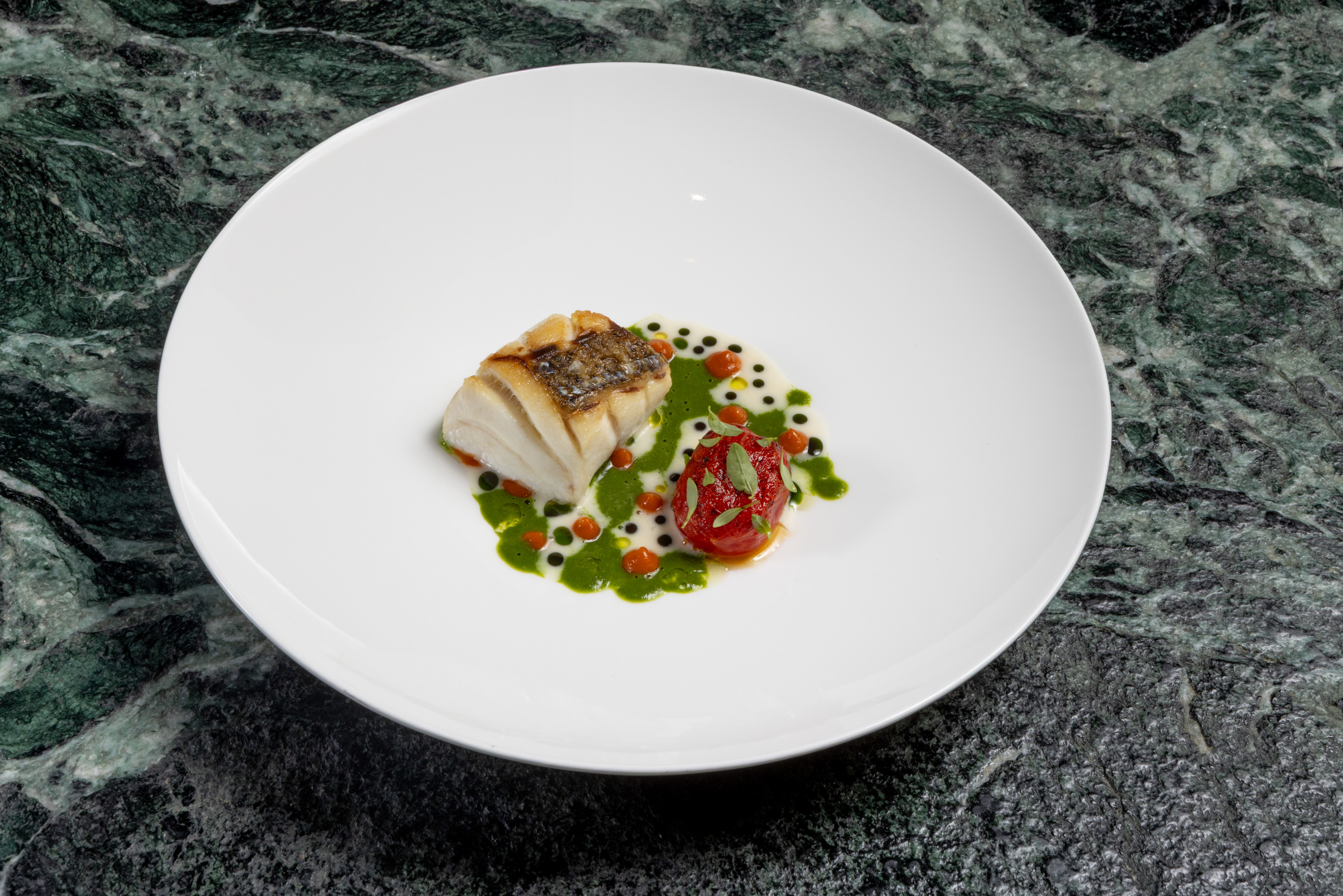 ristorante terra cagliari MORONE gazpacho infuso pepe pomodoro farcito 2