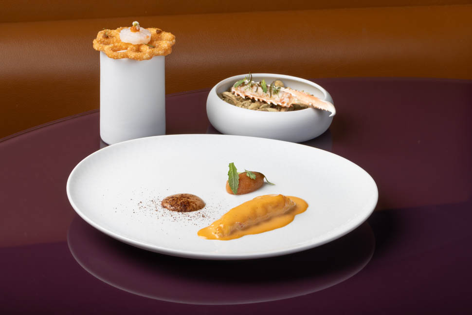ristorante terra cagliari SCAMPO mole di mela cotogna e salsa bernese 12