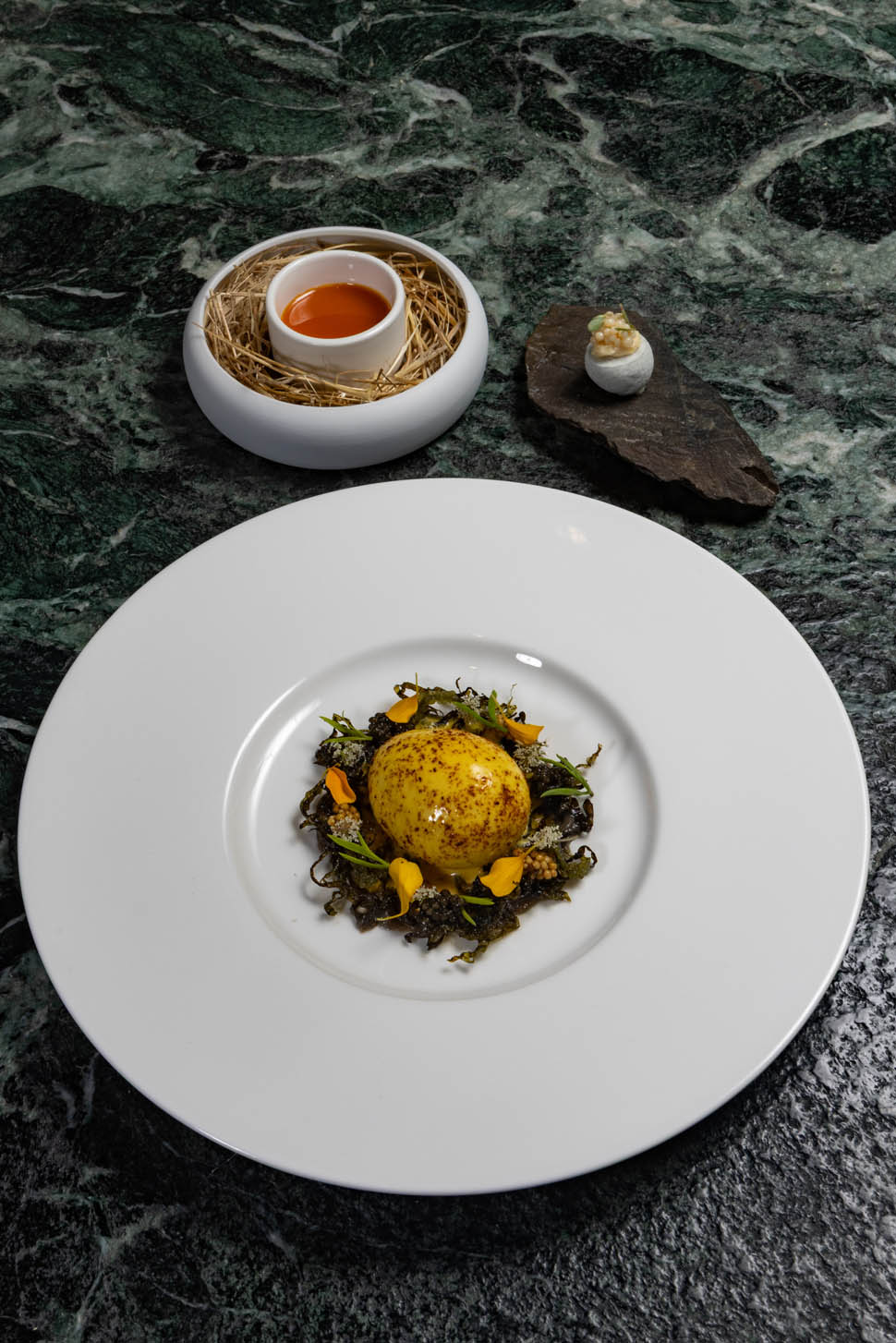 ristorante terra cagliari UOVA cipollla rossa spirulina 2