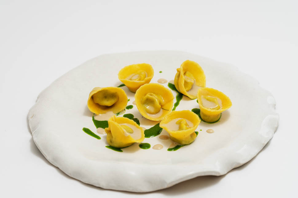 roberto pisano Tortelli di ricotta bietola e stracchino di pecora 1