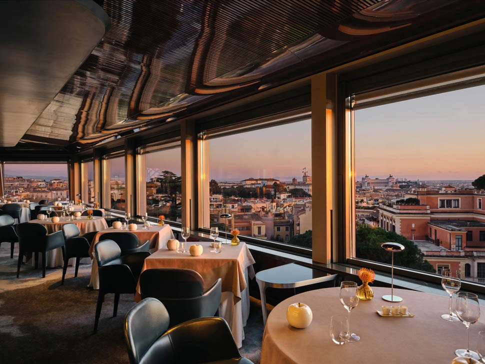 rome hotel eden la terrazza sunset hero dorchester collection