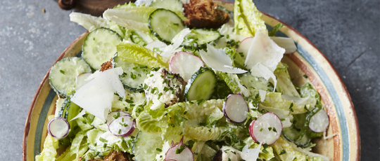 caesar salad con pollo arrosto oliver
