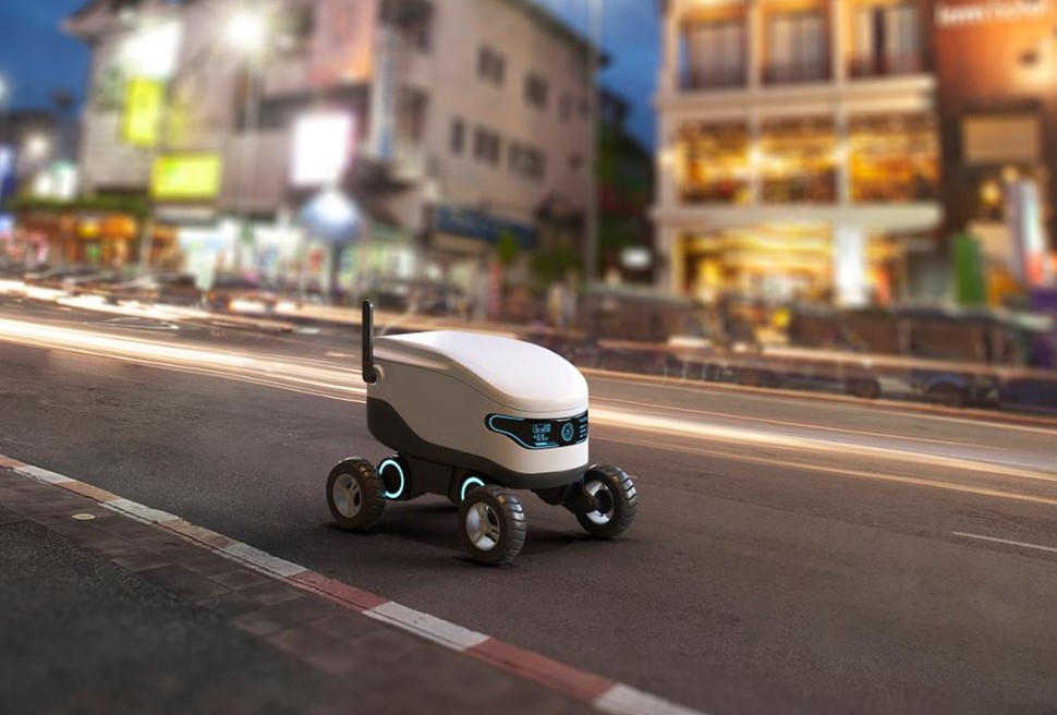 droni robots food delivery
