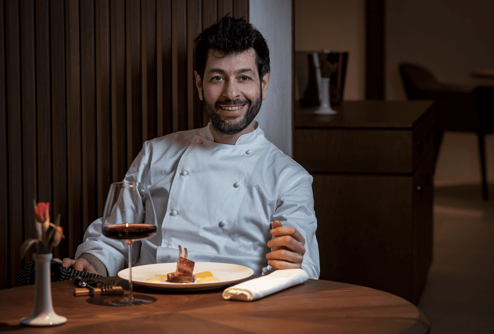 Chef Luigi Lepore at his restaurant in Lamezia Terme