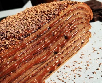 Sebastien Vauxon Gateau de crepes au cacao et ganache tendre a la vanille 12